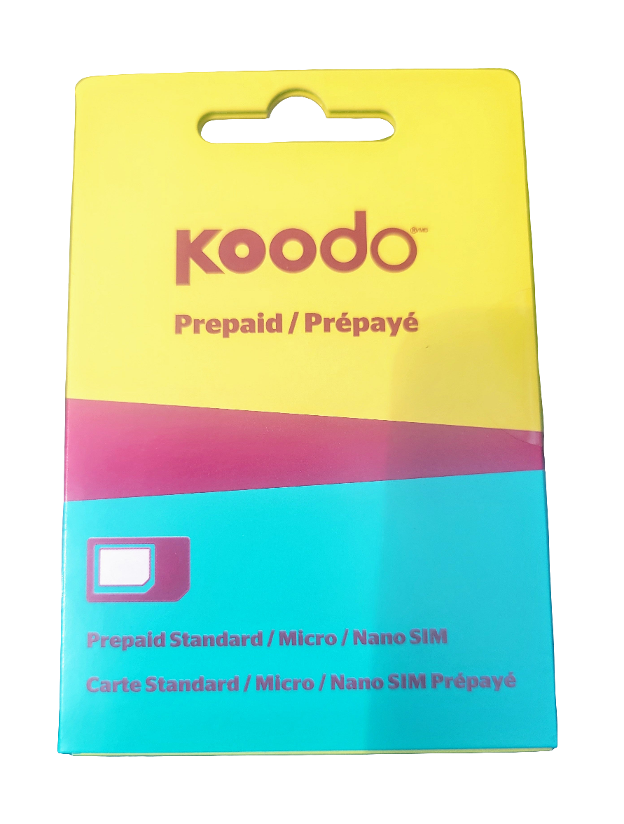 New Koodo Multi SIM 3 In 1 Adapter Sim Card