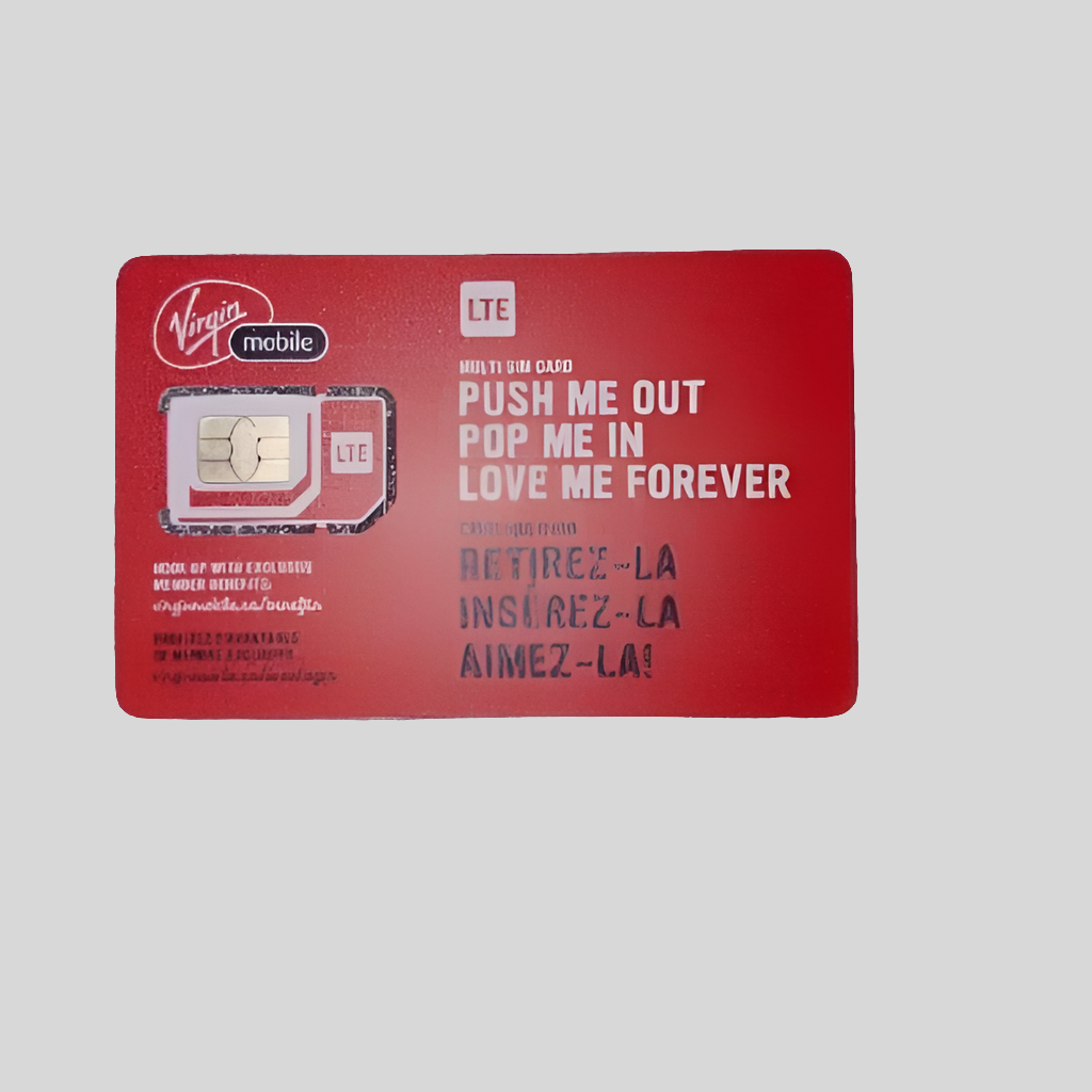 Time For All Kinds - New Virgin Mobile Multi SIM 3 In 1 Adapter SIM Card
