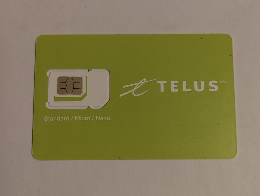 Time For All Kinds New Telus Multi SIM 3 In 1 Adapter SIM Card