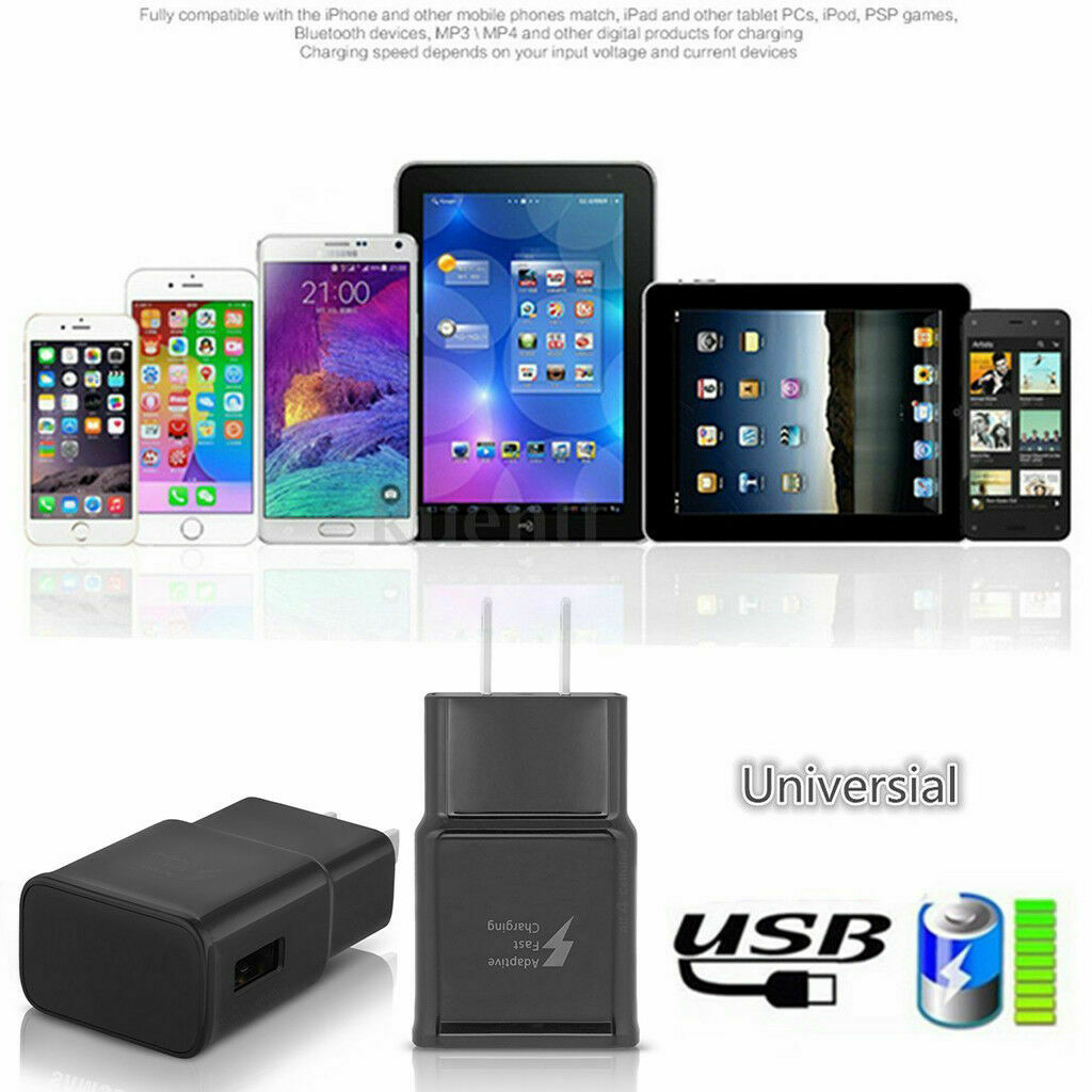 Adaptive Fast Rapid Wall Charger USB Type-C Cable Galaxy Note LG HTC
