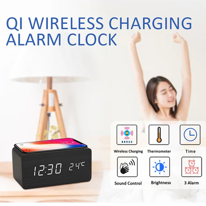 Bluetooth Alarm Clock With 3D Stereo Surround Speaker