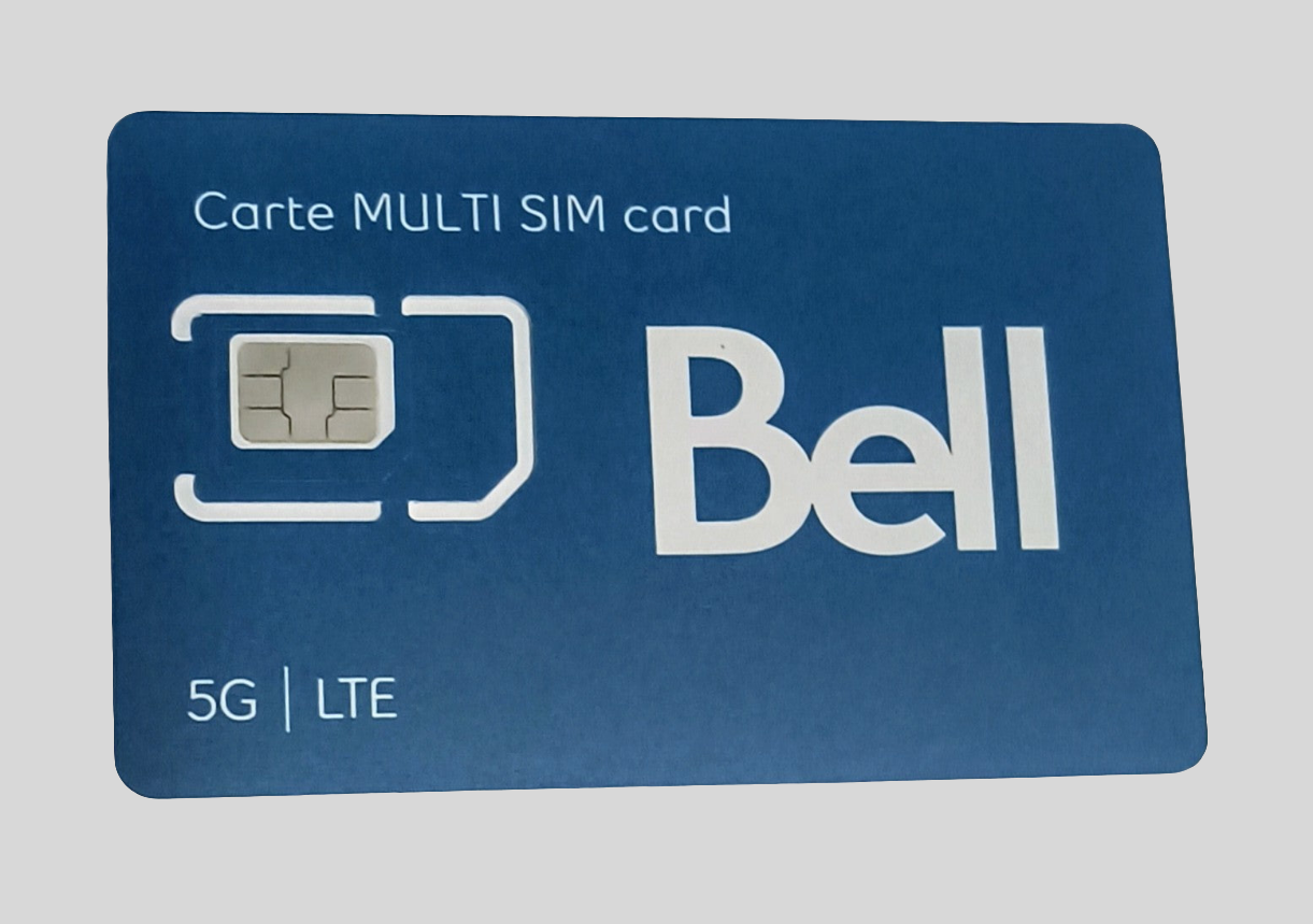 Sim Card Hamilton Time For All Kinds - New Bell Mobility 5G LTE 3 In 1 Adapter Sim Card