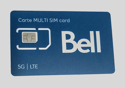 Time For All Kinds - New Bell Mobility 5G LTE 3 In 1 Adapter Sim Card