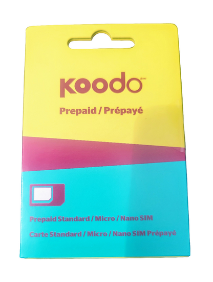 New Koodo Multi SIM 3 In 1 Adapter Sim Card
