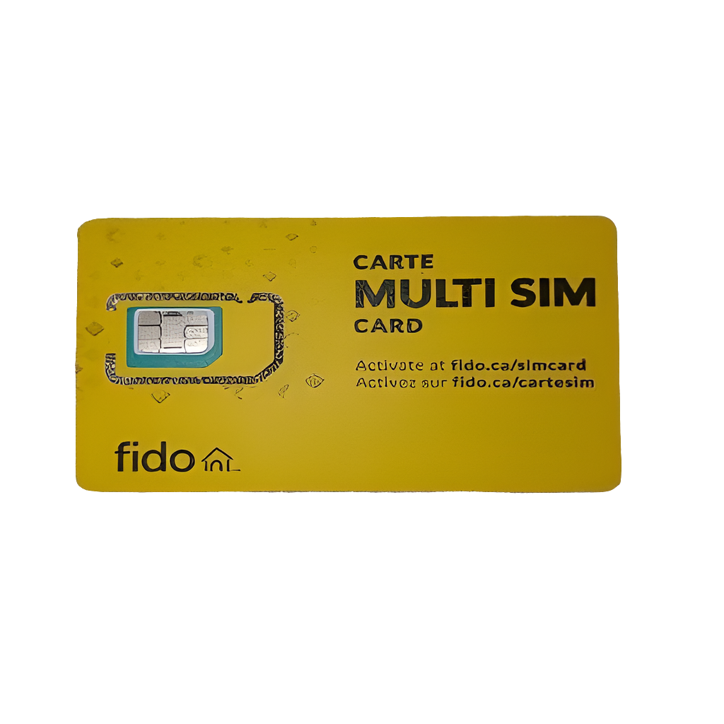 New Fido Multi SIM 3 In 1 Adapter Sim Card
