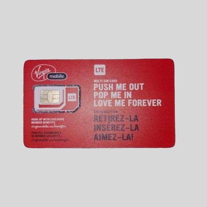 Time For All Kinds - New Virgin Mobile Multi SIM 3 In 1 Adapter SIM Card
