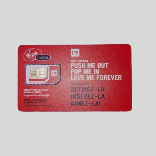 Time For All Kinds - New Virgin Mobile Multi SIM 3 In 1 Adapter SIM Card