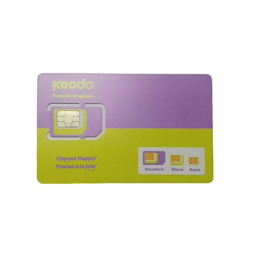 New Koodo Multi SIM 3 In 1 Adapter Sim Card