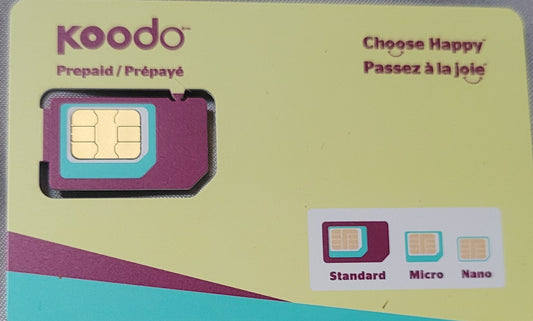 Time For All Kinds - New Koodo Prepaid Multi SIM 3 In 1 Adapter Sim Card