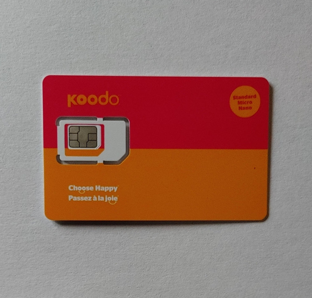 New Koodo Postpaid Multi SIM 3 In 1 Adapter Sim Card 3 In 1 SIM Adapter