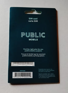 New Public Mobile Multi SIM 3 In 1 Adapter SIM Card