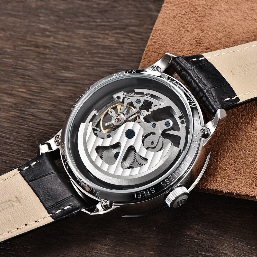 Pagani Design Mens Skeleton Hollow Mechanical Watch