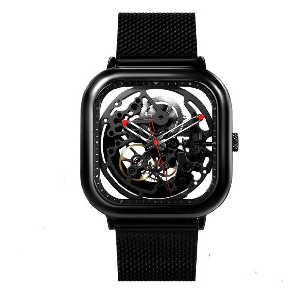 Time For All Kinds - CIGA DESIGN Unisex Automatic Mechanical Skeleton Full Hollow Watch