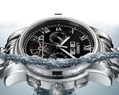 Loreo Mens Sport Luminous Automatic Mechanical Watch