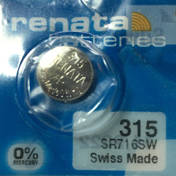 Renata High Quality Swiss Watch Batteries Silver-Oxide 315 / SR716SW