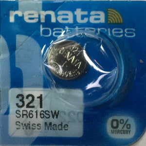 Renata High Quality Swiss Watch Batteries Silver-Oxide 321 / SR616SW
