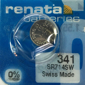 Renata High Quality Swiss Watch Batteries Silver-Oxide 341 / SR714SW