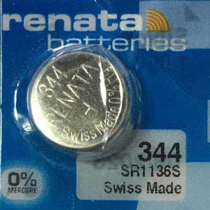 Renata High Quality Swiss Watch Batteries Silver-Oxide 344 / SR1136S
