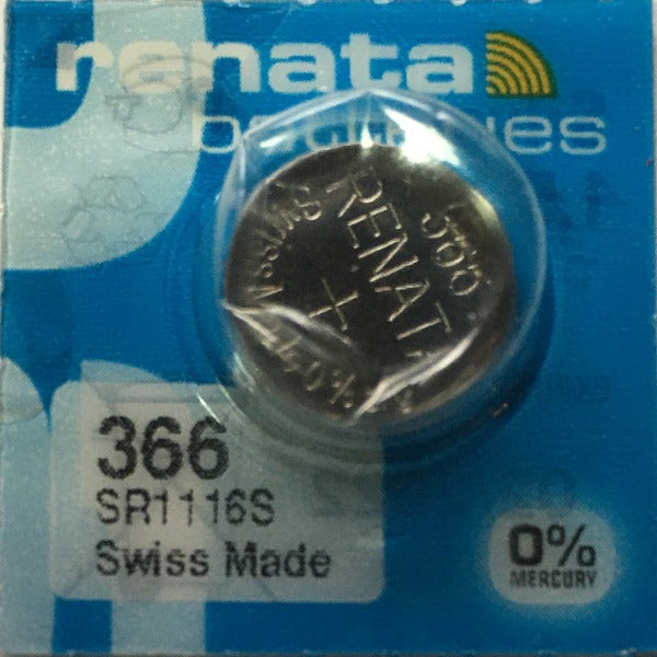 Renata High Quality Swiss Watch Batteries Silver-Oxide 366 / SR1116S