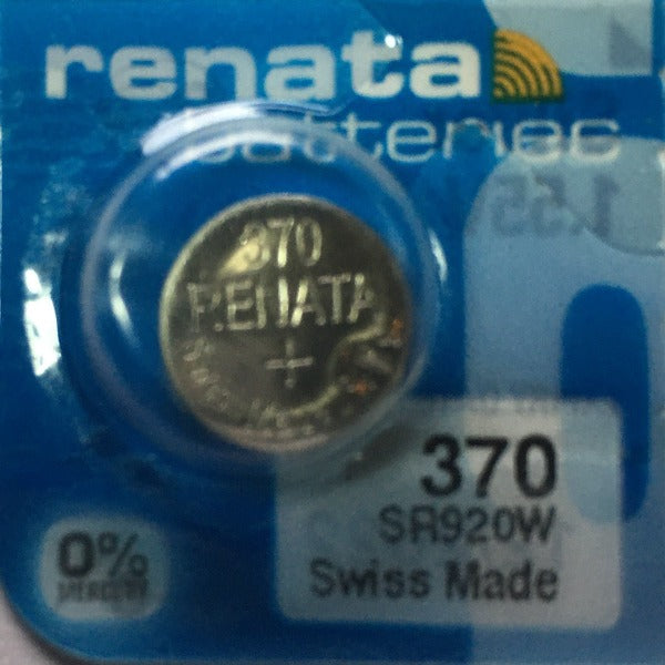 Renata High Quality Swiss Watch Batteries Silver-Oxide 370 / SR920W