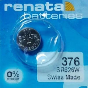 Renata High Quality Swiss Watch Batteries Silver-Oxide 376