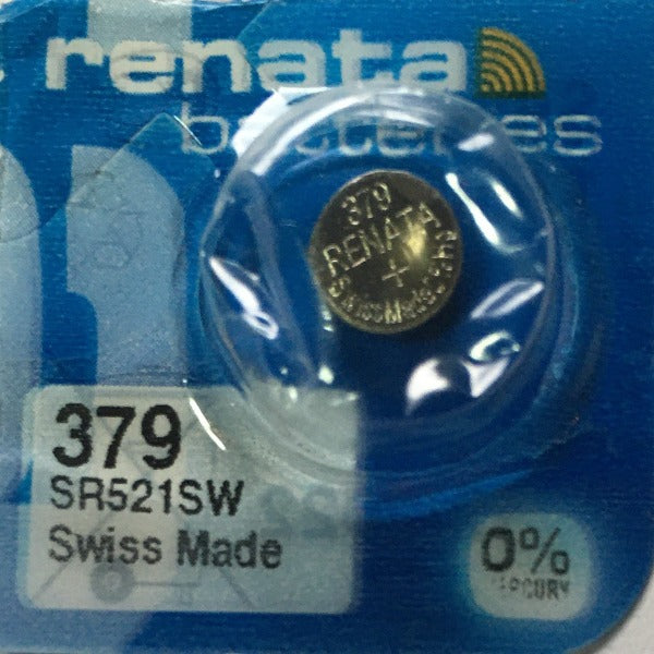 Renata High Quality Swiss Watch Batteries Silver-Oxide  379 / SR521SW