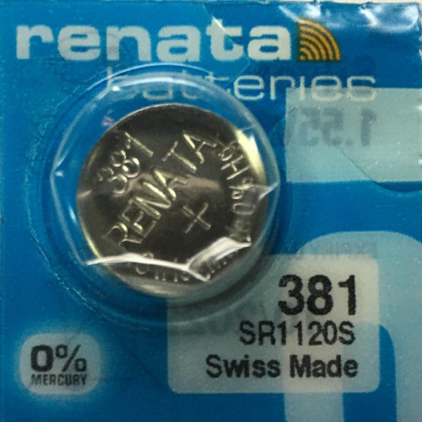 Renata High Quality Swiss Watch Batteries Silver-Oxide 381 / SR1120S