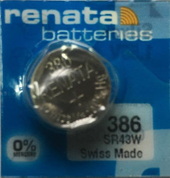Renata High Quality Swiss Watch Batteries Silver-Oxide 386 / SR43W