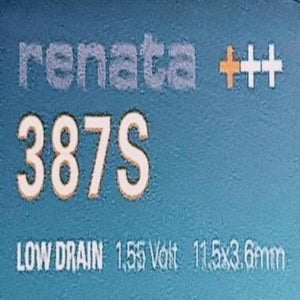 Renata High Quality Swiss Watch Batteries Silver-Oxide 387S