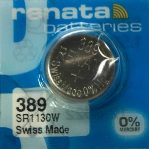 Renata High Quality Swiss Watch Batteries Silver-Oxide  389 / SR1130W