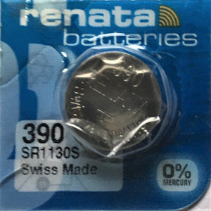 Renata High Quality Swiss Watch Batteries Silver-Oxide 390 / SR1130S