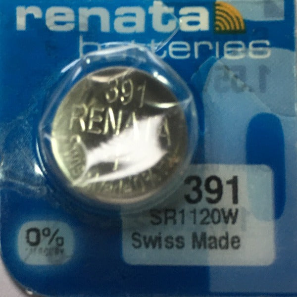 Renata High Quality Swiss Watch Batteries Silver-Oxide  391 / 1120W
