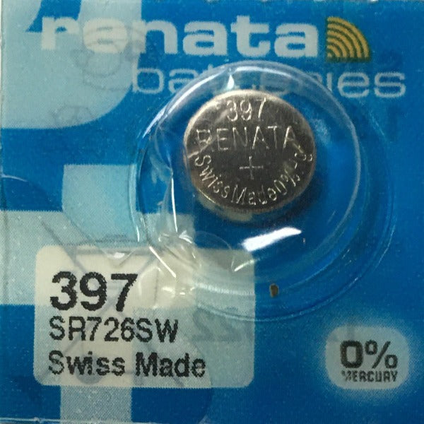 Renata High Quality Swiss Watch Batteries Silver-Oxide  397 / SR726SW
