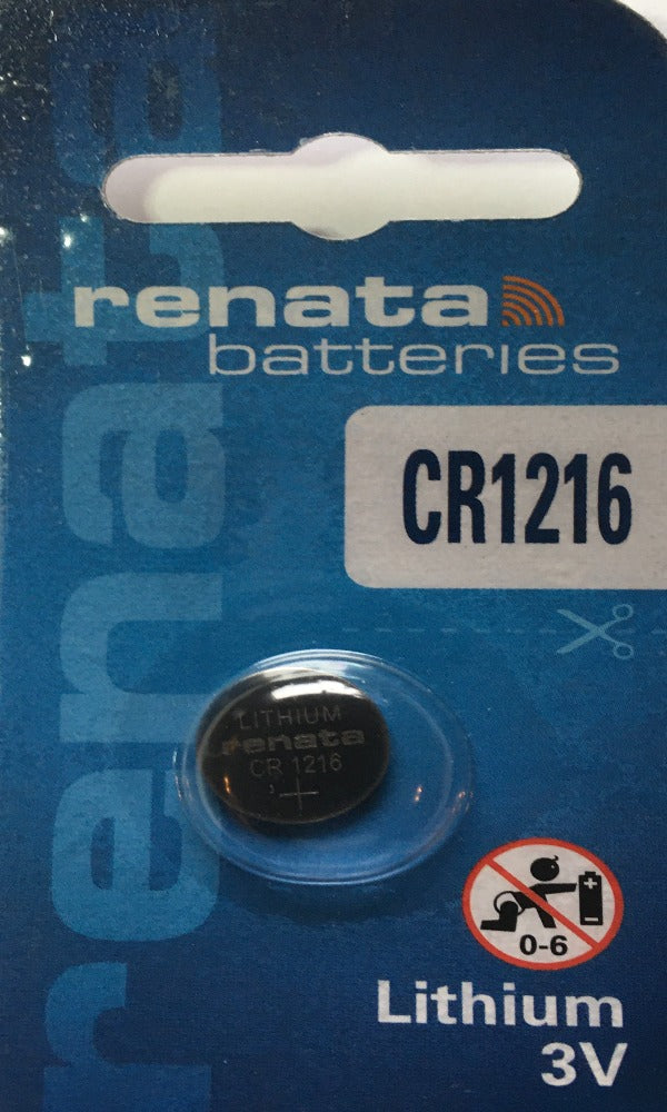 Renata High Quality Swiss Watch Batteries Lithium - CA Only CR1216