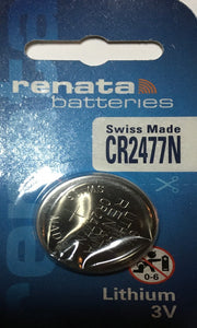 Renata High Quality Swiss Watch Batteries Lithium - CA Only CR2477N