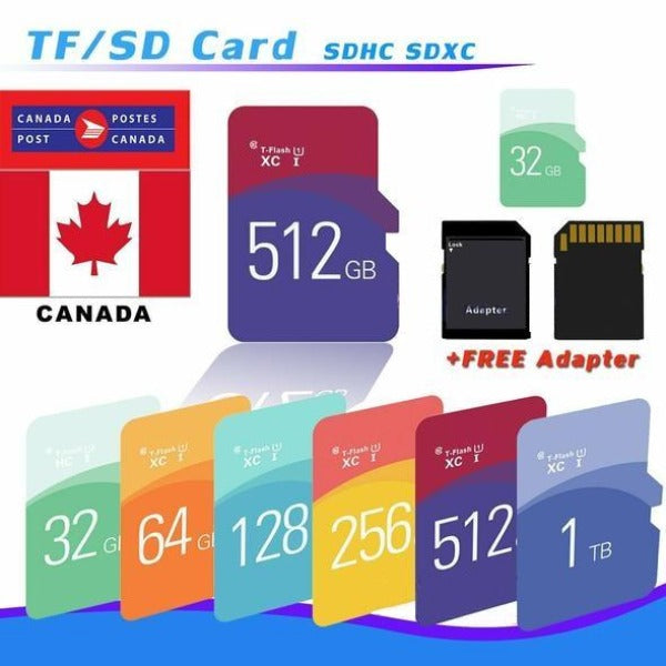 128GB SD Memory Card TF For PCs Tablets Cameras Mobile Phones
