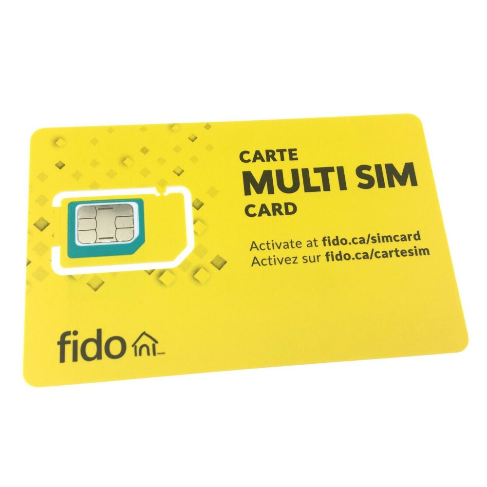 New Fido Multi SIM 3 In 1 Adapter Sim Card
