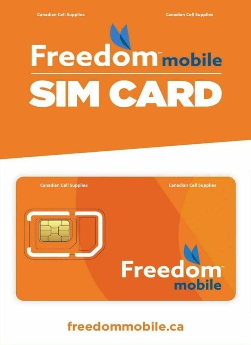 New Freedom Mobile Multi SIM 3 In 1 Adapter Sim Card
