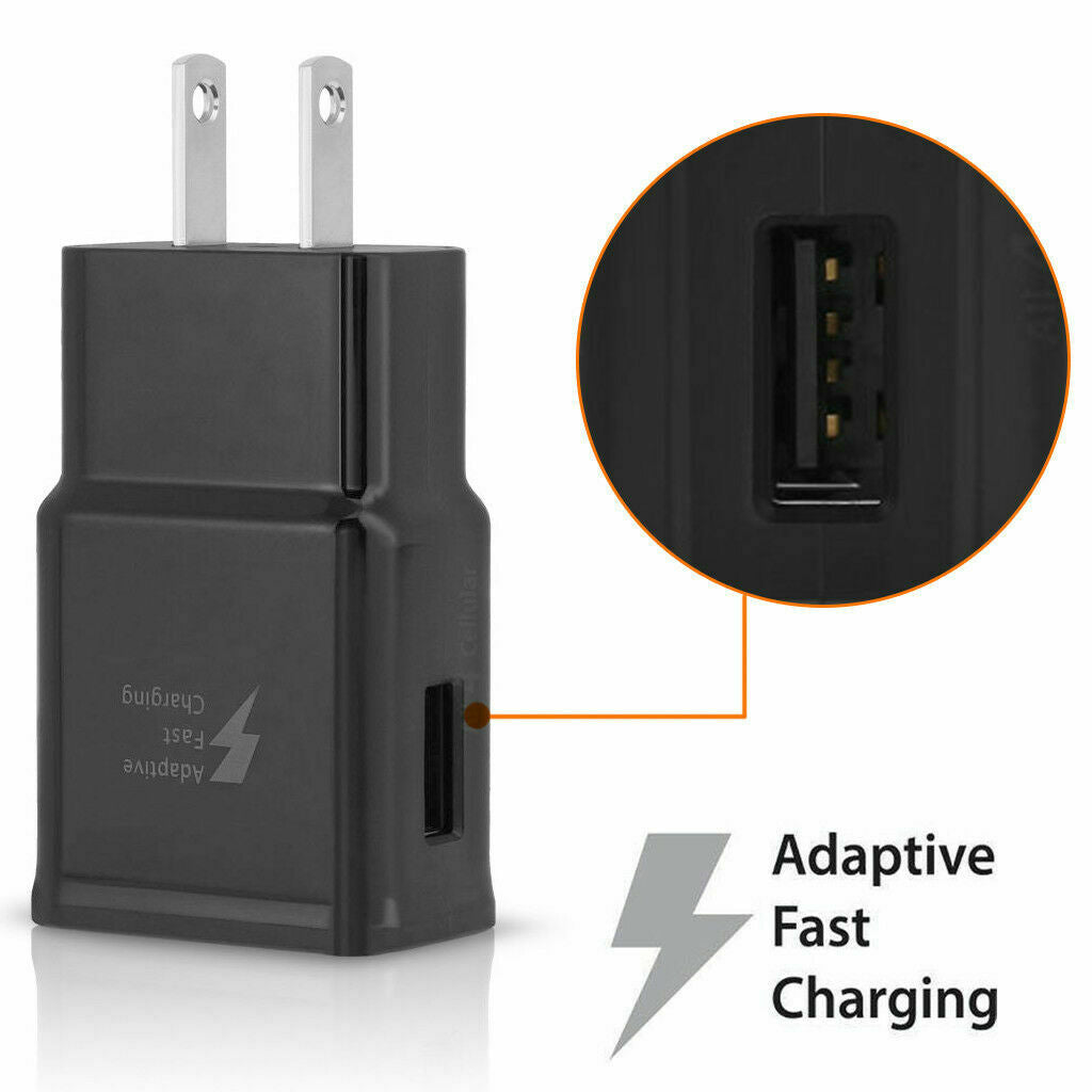 Adaptive Fast Rapid Wall Charger USB Type-C Cable Galaxy Note LG HTC